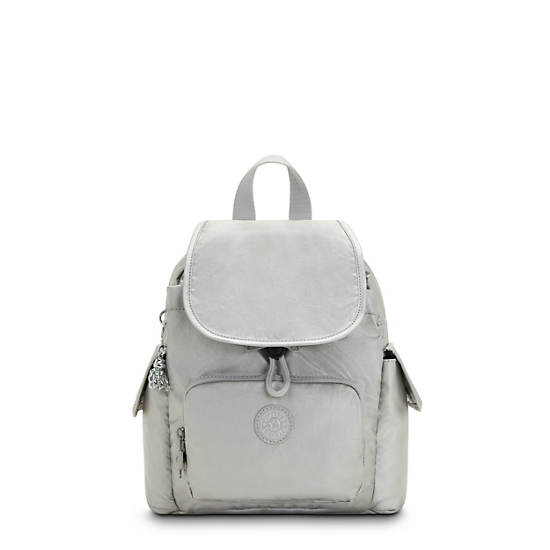 Kipling City Pack Mini Metallic Backpack Hátizsák Titán | HU 2020YX